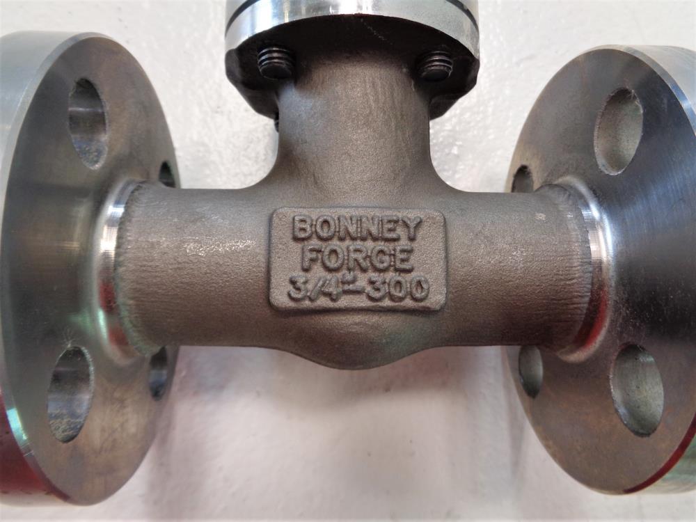 Bonney Forge 3/4" 300# A182F9 (Chrome Moly Steel) Gate Valve L3 1A-LE